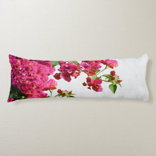 Bougainvillea Floral Mediterranean Greek Island  Body Cushion