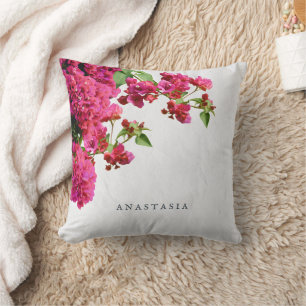 Bougainvillea Floral Mediterranean Greek Island Cushion