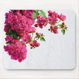 Bougainvillea Floral Mediterranean Greek Island Mouse Pad