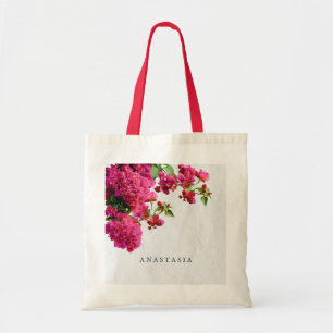 Bougainvillea Floral Mediterranean Greek Island   Tote Bag
