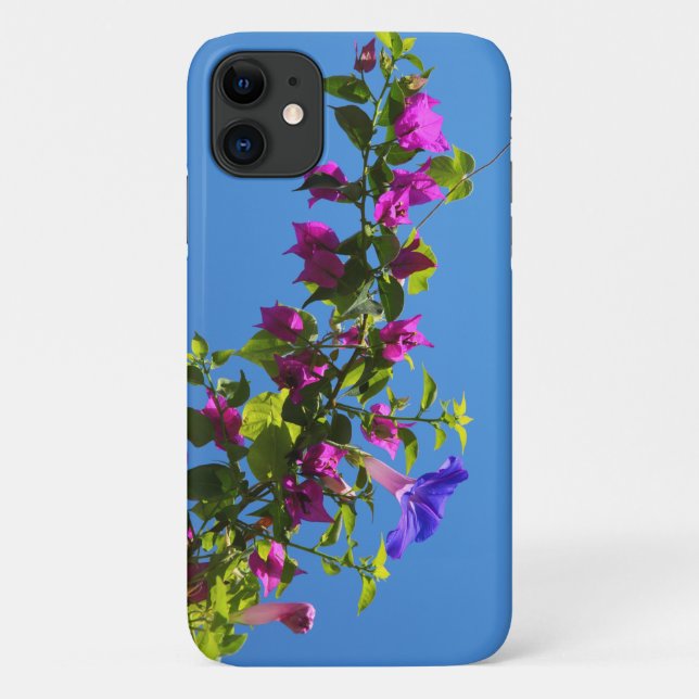 Bougainvillea Flower with Blue Sky Case-Mate iPhone Case (Back)