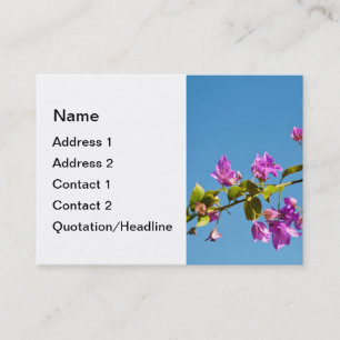 Bougainvillea Flowers Business Card