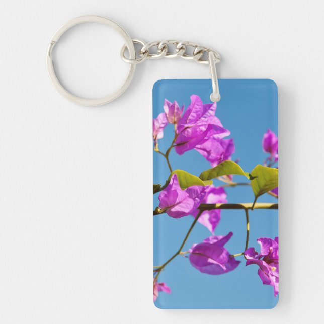 Bougainvillea Flowers Key Ring (Front)