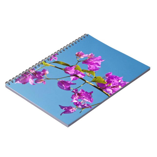 Bougainvillea Flowers Notebook (Left Side)