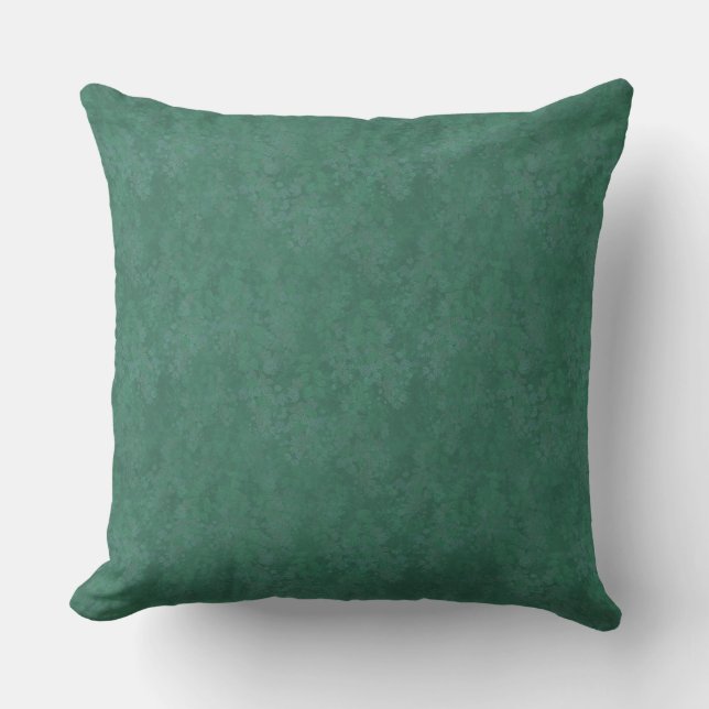 Bougainvillea Green Floral Throw Pillow (Front)