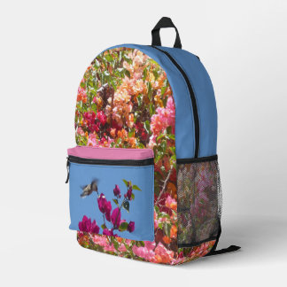 Bougainvillea & Hummingbird All-O Print Backpack
