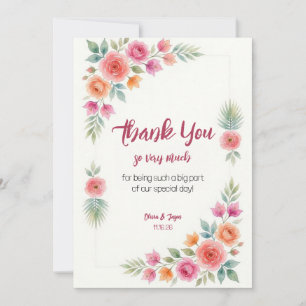 Bougainvillea in Bloom Thank You Card