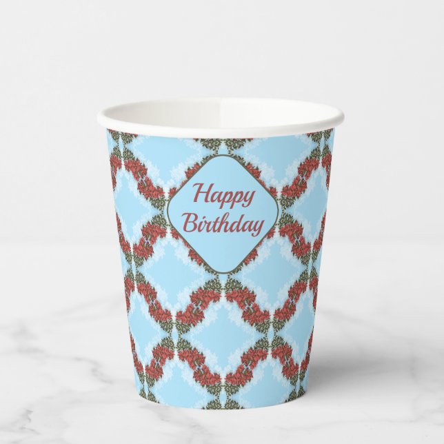Bougainvillea Paper Cups (Left)
