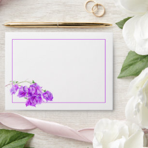 Bougainvillea paper flower purple wedding Envelope