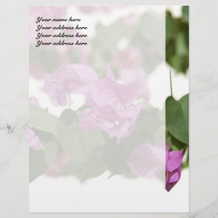 Bougainvillea Personalised Letterhead