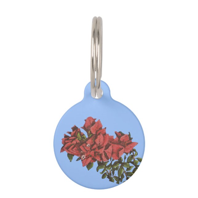 Bougainvillea Pet ID Tag (Front)