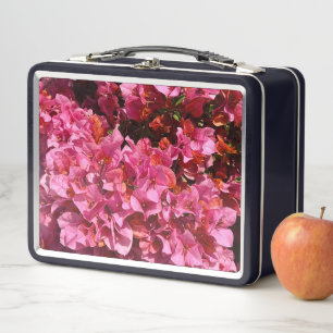 Bougainvillea Pink Tropical Vining Shrub Photo Metal Lunch Box
