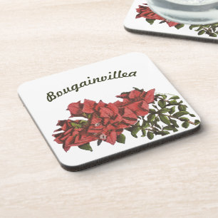 Bougainvillea Plastic Coaster