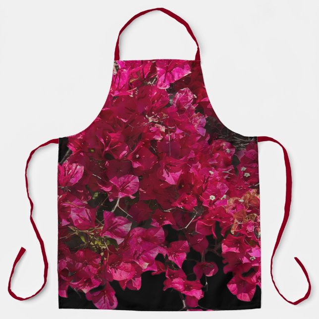 Bougainvillea Red Tropical Vining Shrub Photo Apron (Front)