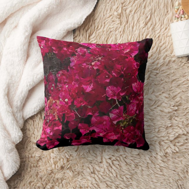 Bougainvillea Red Tropical Vining Shrub Photo Cushion (Blanket)