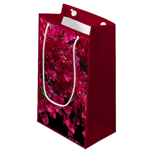 Bougainvillea Red Tropical Vining Shrub Photo Small Gift Bag (Front Angled)