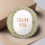 Bougainvillea Thank You Sticker Art Nouveau<br><div class="desc">Art Nouveau Vintage wedding stickers by Alphonse Mucha in a floral, romantic, and whimsical design. Victorian flourishes complement classic art deco fonts. Please enter your custom information, and you're done. If you wish to change the design further, click the blue "Customise It" button. Thank you so much for considering my...</div>