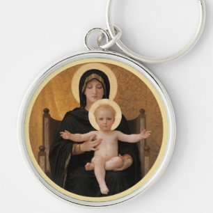 Bougereau Mary and Jesus  Key Ring