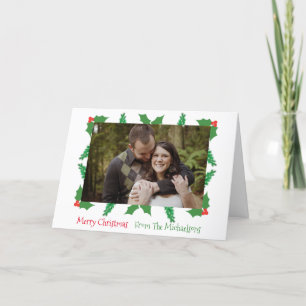 Boughs & Holly Christmas Holiday Card