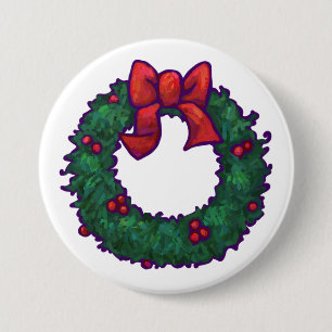 Boughs of Holly 7.5 Cm Round Badge