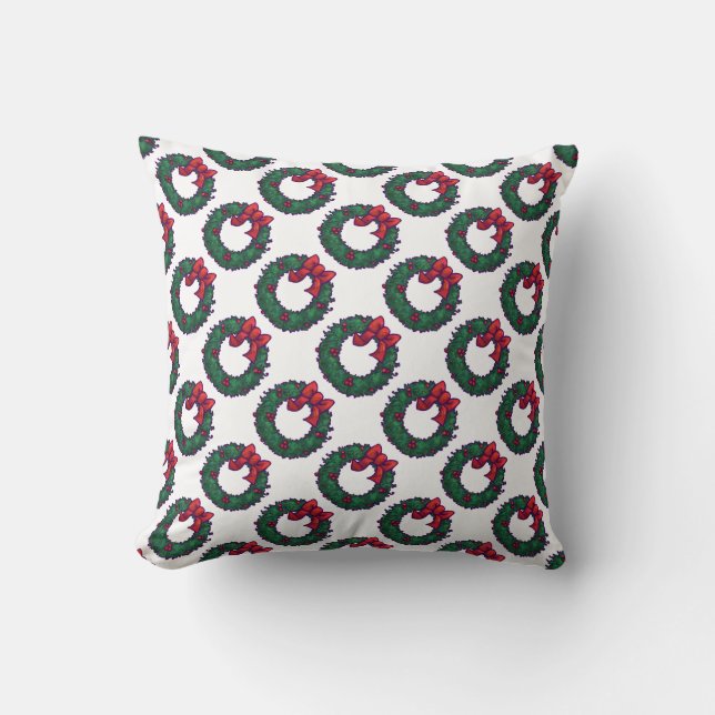 Boughs of Holly Cushion (Front)