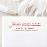 Boughs of Holly Festive Christmas Return Address Label<br><div class="desc">Christmas and winter holidays labels.</div>