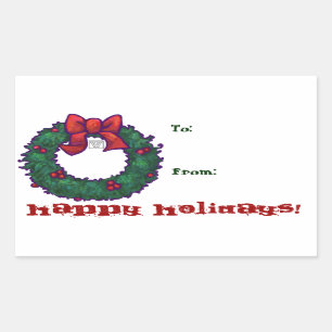Boughs of Holly Gift Tag