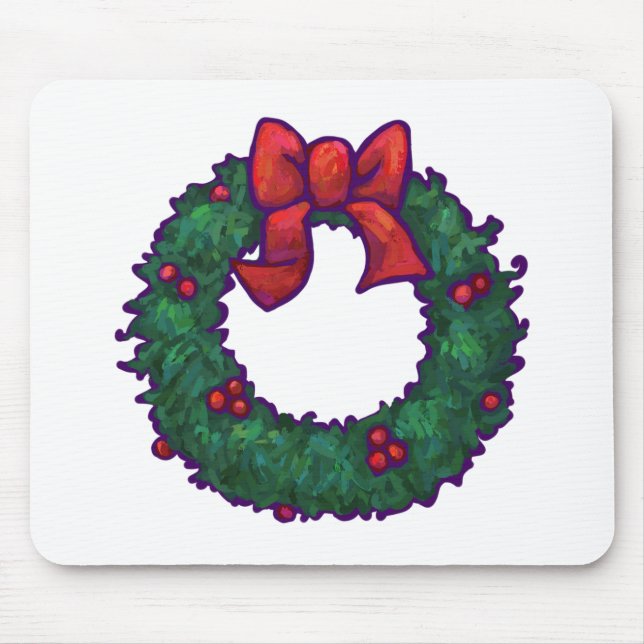 Boughs of Holly Mouse Pad (Front)