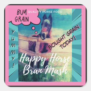 bought grain sweet Jamie comic style Square Sticker