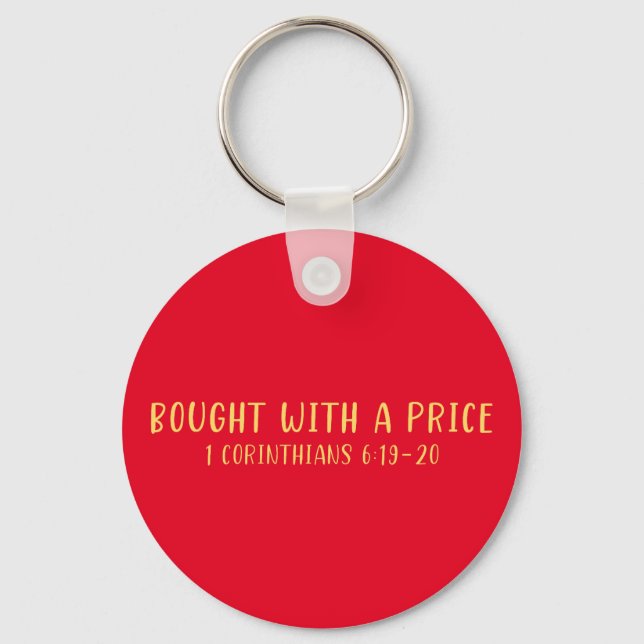 Bought with a Price Keychain (Front)