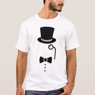 "Bougie Bastard" top hat, monocle & bowtie ironic