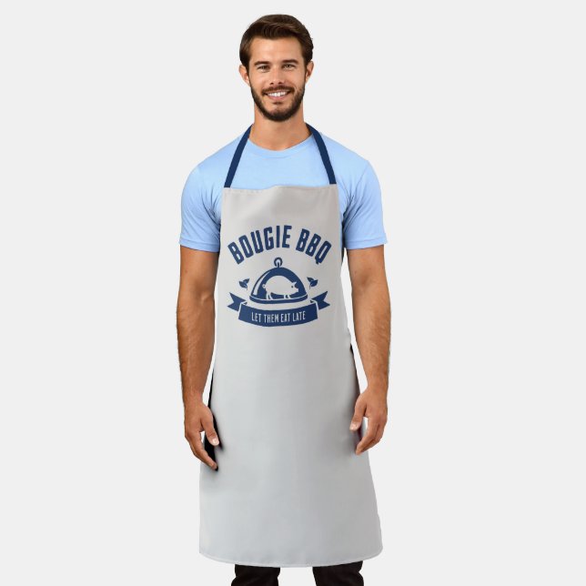 Bougie BBQ Funny Dad Joke Apron (Worn)
