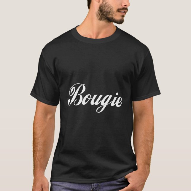 Bougie Fancy Text Lil Bad T-Shirt (Front)