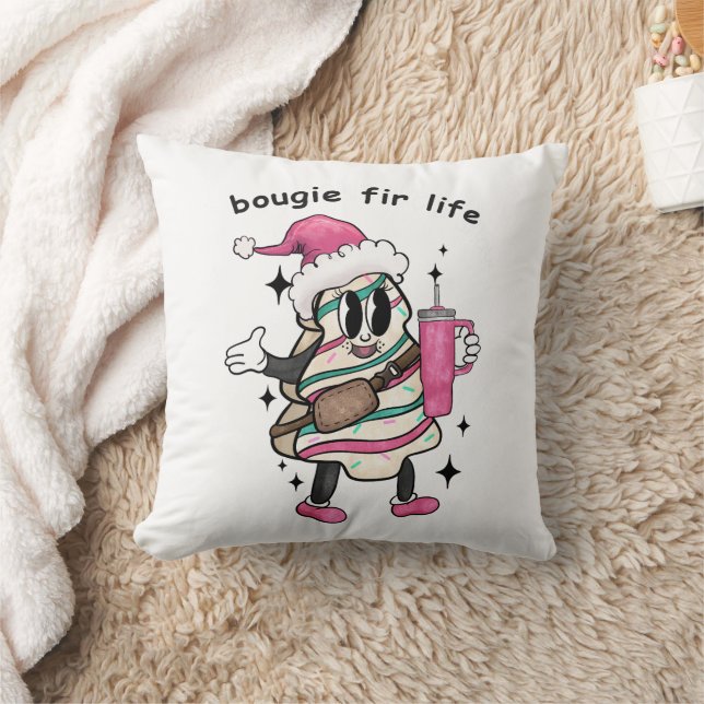Bougie Fir Life, Boujee Christmas Tree, Xmas Gift Cushion (Blanket)