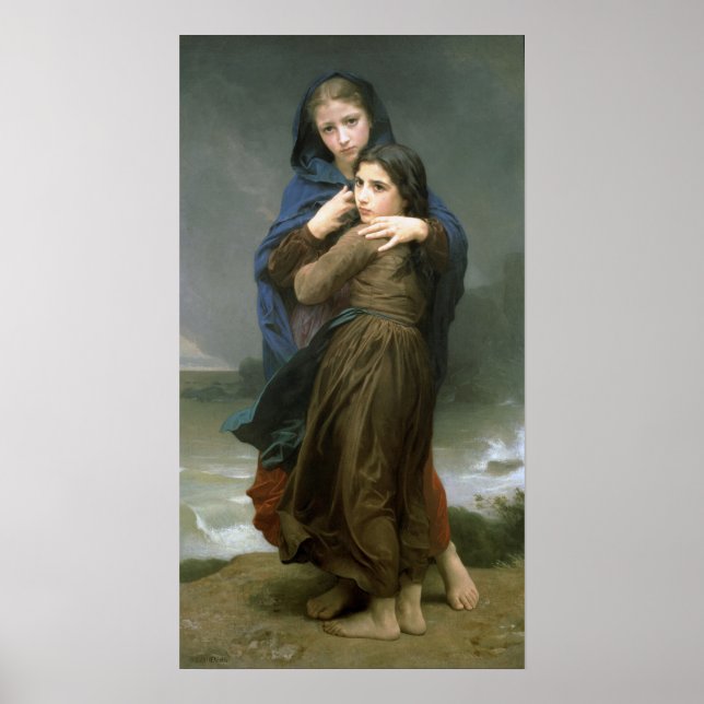 Bouguereau - Far From Home 1874 Poster (Front)