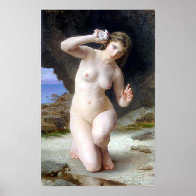 Bouguereau - Femme au Coquillage Poster (Front)