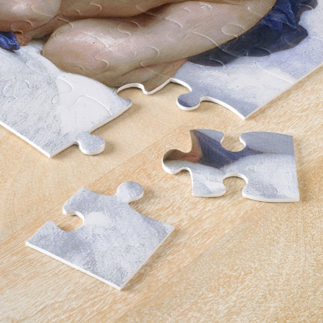 Bouguereau , “ First kiss ” Jigsaw Puzzle (Side)