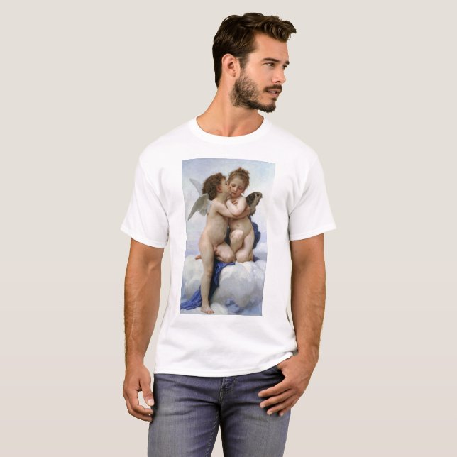 Bouguereau , “ First kiss ” T-Shirt (Front Full)