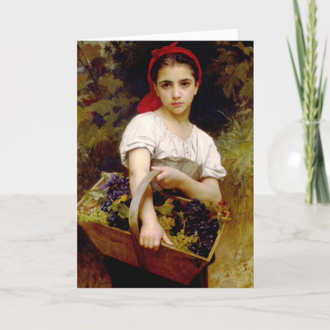 Bouguereau Harvester Greeting Card (Front)