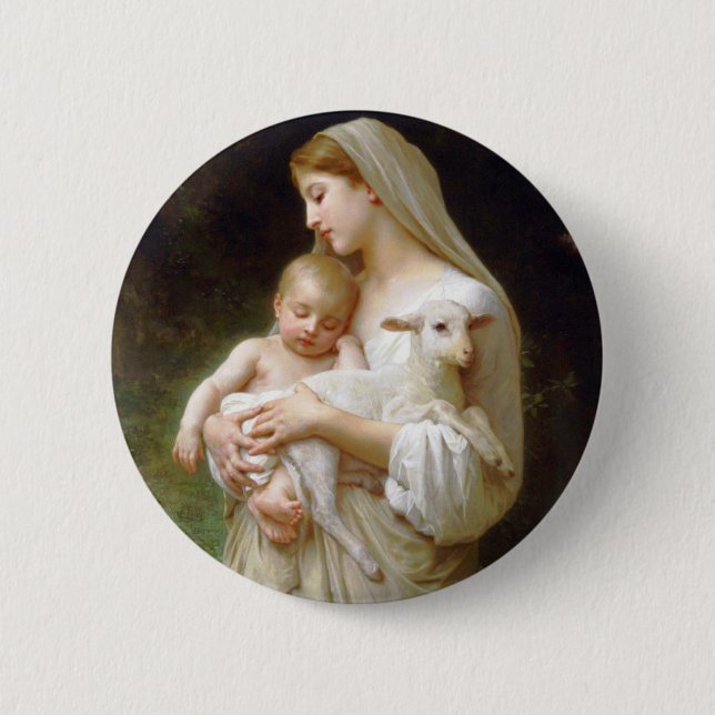 Bouguereau Innocence Button (Front)