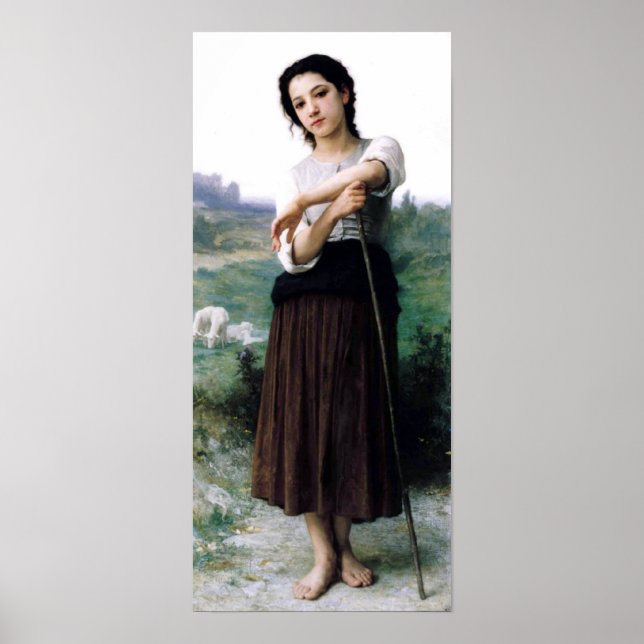 Bouguereau - Jeune Bergere Debout Poster (Front)