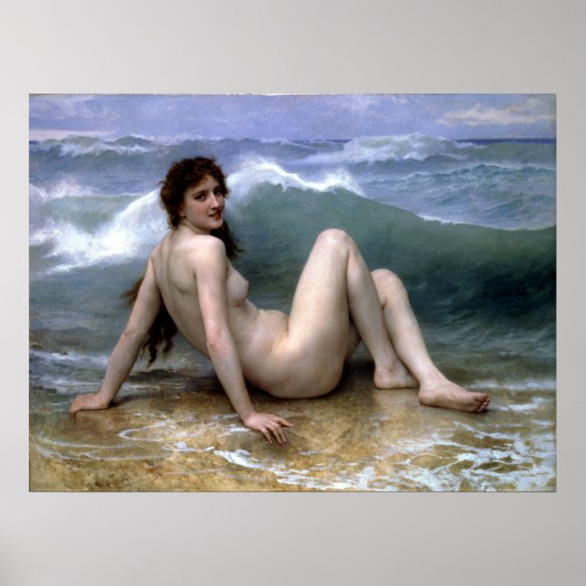 Bouguereau - La Vague Poster (Front)