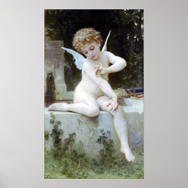 Bouguereau - L'Amour au Papillon Poster (Front)