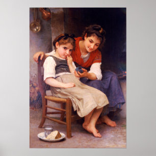 Bouguereau - Little Sulky 1888 Poster