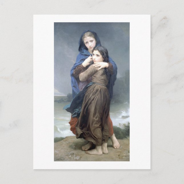 Bouguereau - L'Orage Postcard (Front)