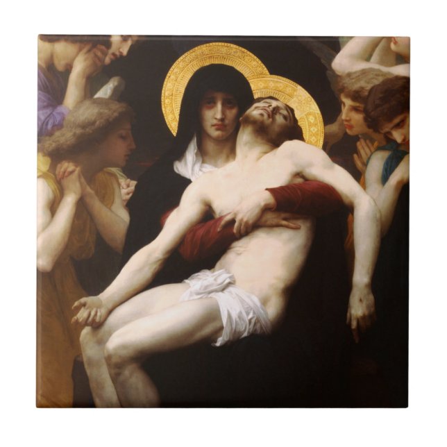 Bouguereau Pieta Tile (Front)