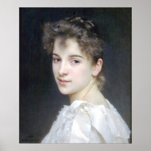Bouguereau - Portrait de Gabrielle Cot Poster