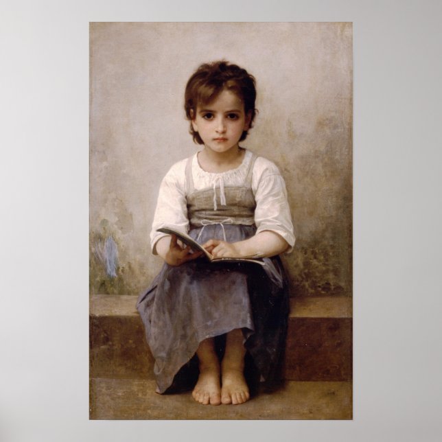 Bouguereau The Hard Lesson Poster (Front)