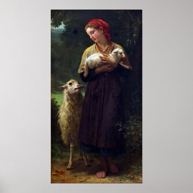 Bouguereau - The Shepherdess Poster (Front)
