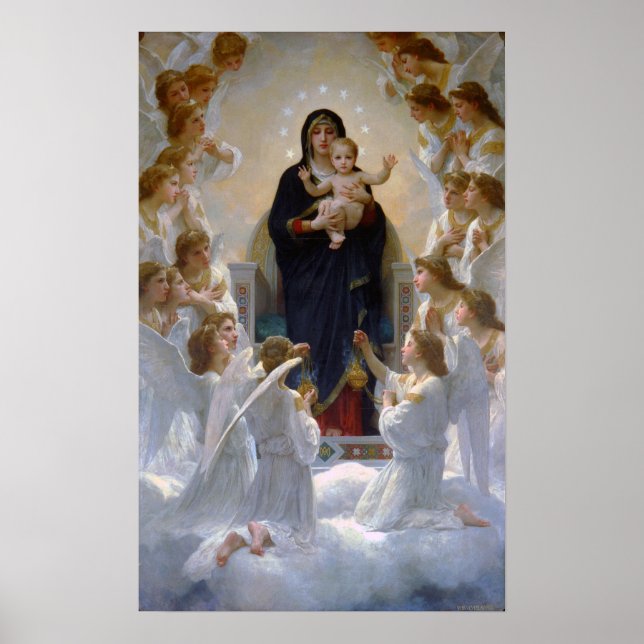 Bouguereau - The Virgin With Angels 1900 Poster (Front)